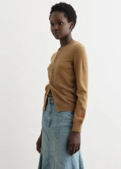 N091 Ladies Cardigan Small Red Heart