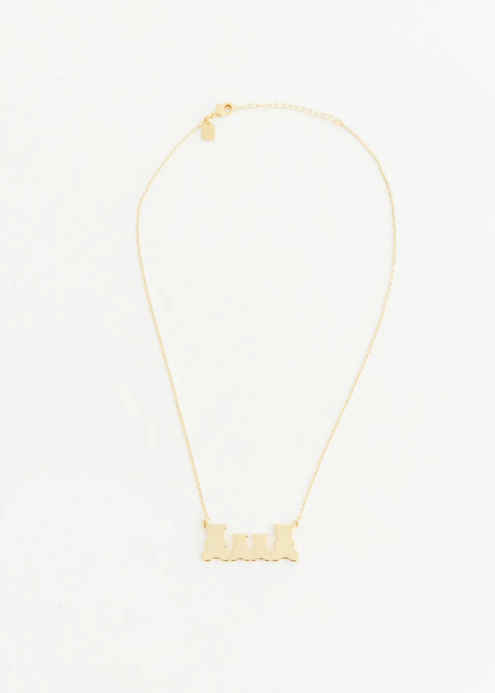 Nostalgia Bear Family x4 Necklace