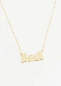 Nostalgia Bear Family x4 Necklace