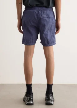 Nylon Metal Mid Length Swim Shorts