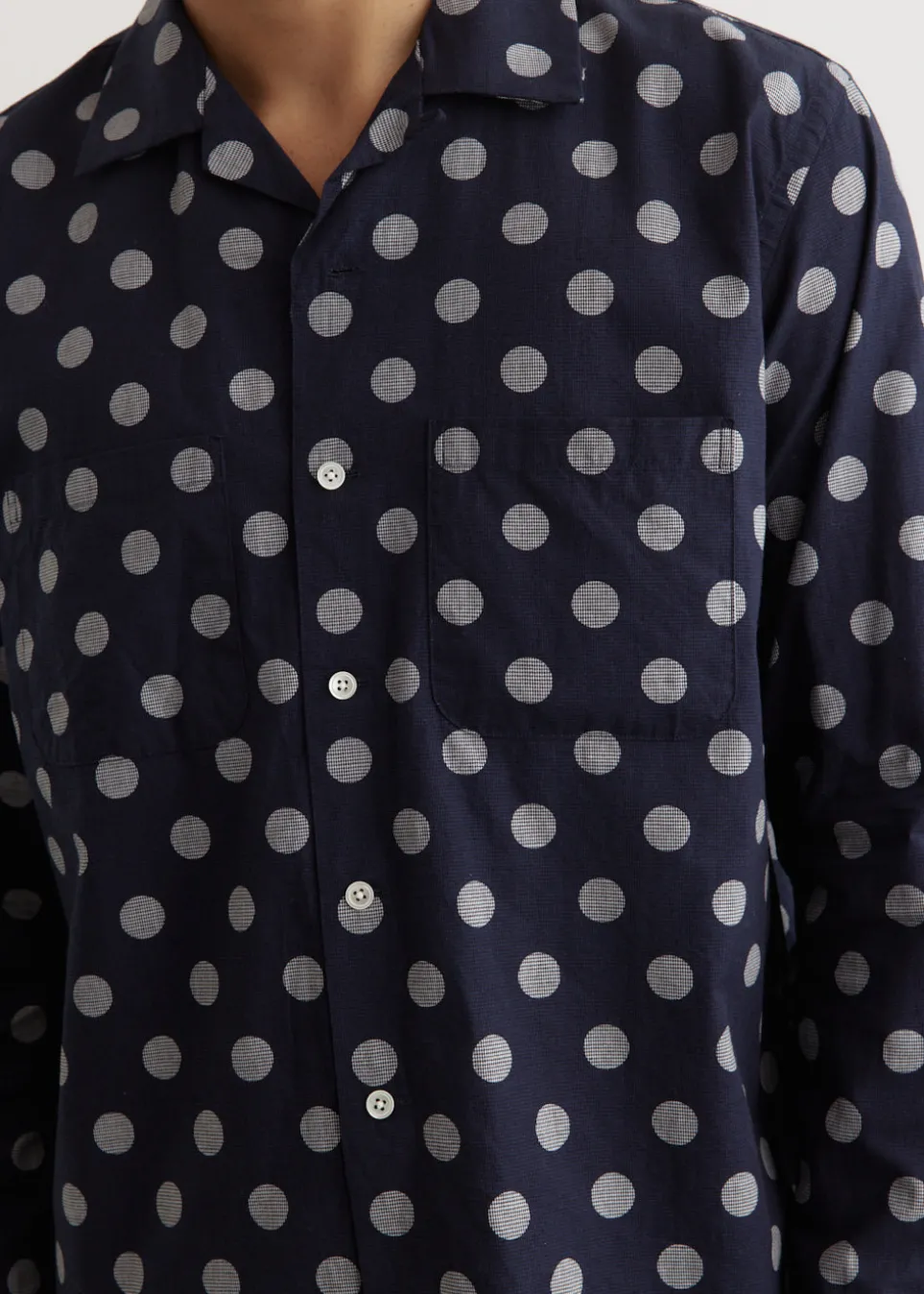 Open Dot Print Shirt