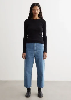 Organic Denim Low Rise Jeans