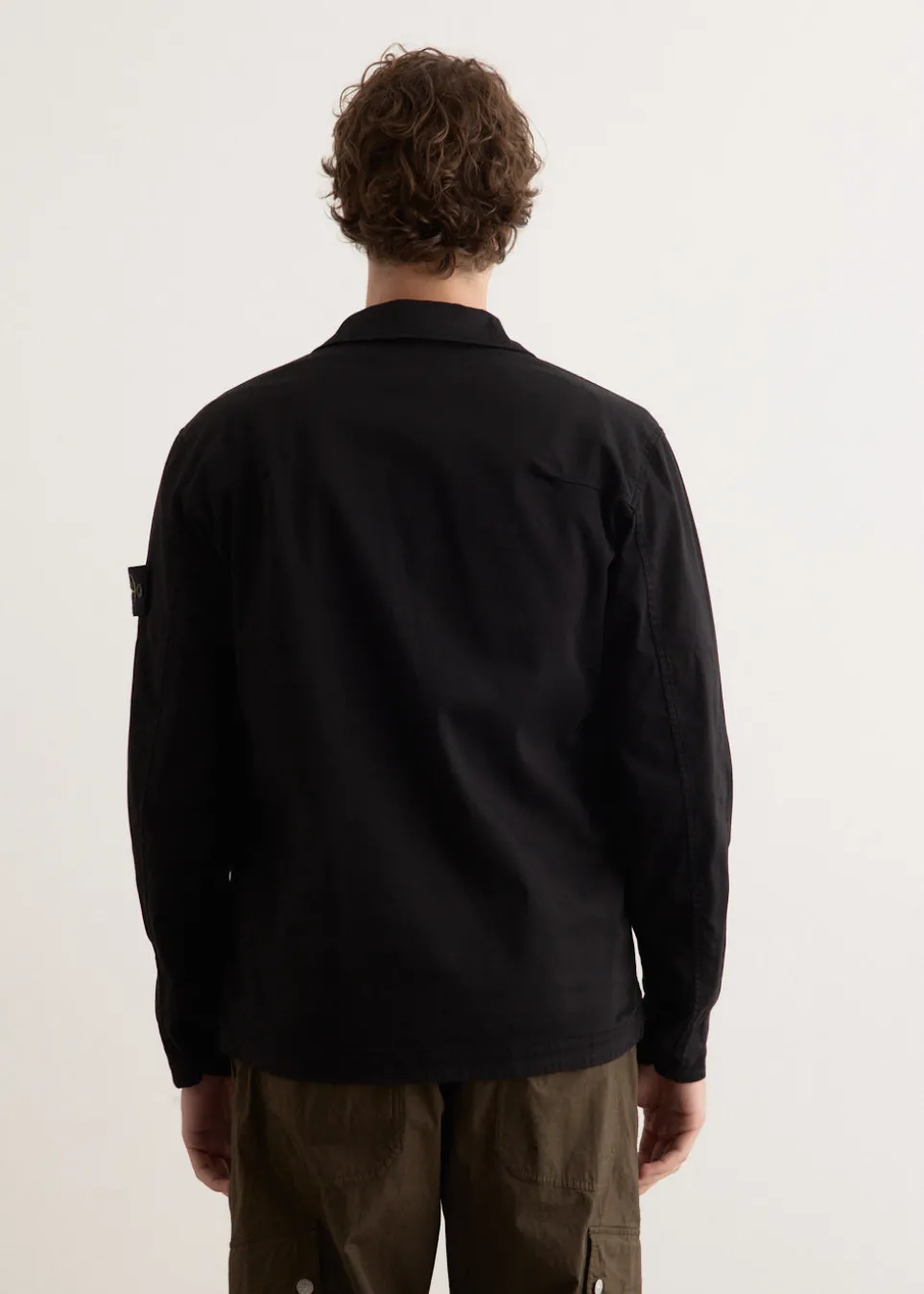 Organic Stretch Cotton Satin Overshirt