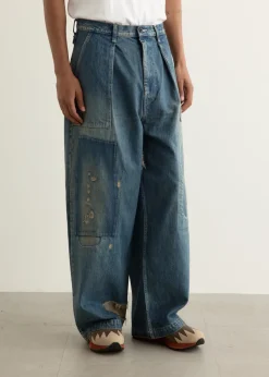 14oz Denim FATIGUE Baggy Pants (RUSHFIELD Remake)
