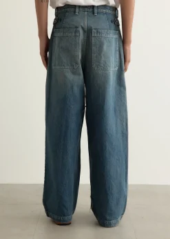 14oz Denim FATIGUE Baggy Pants (RUSHFIELD Remake)
