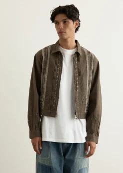 12oz YAGASURI Jacquard Denim Chimayo Drizzler JKT