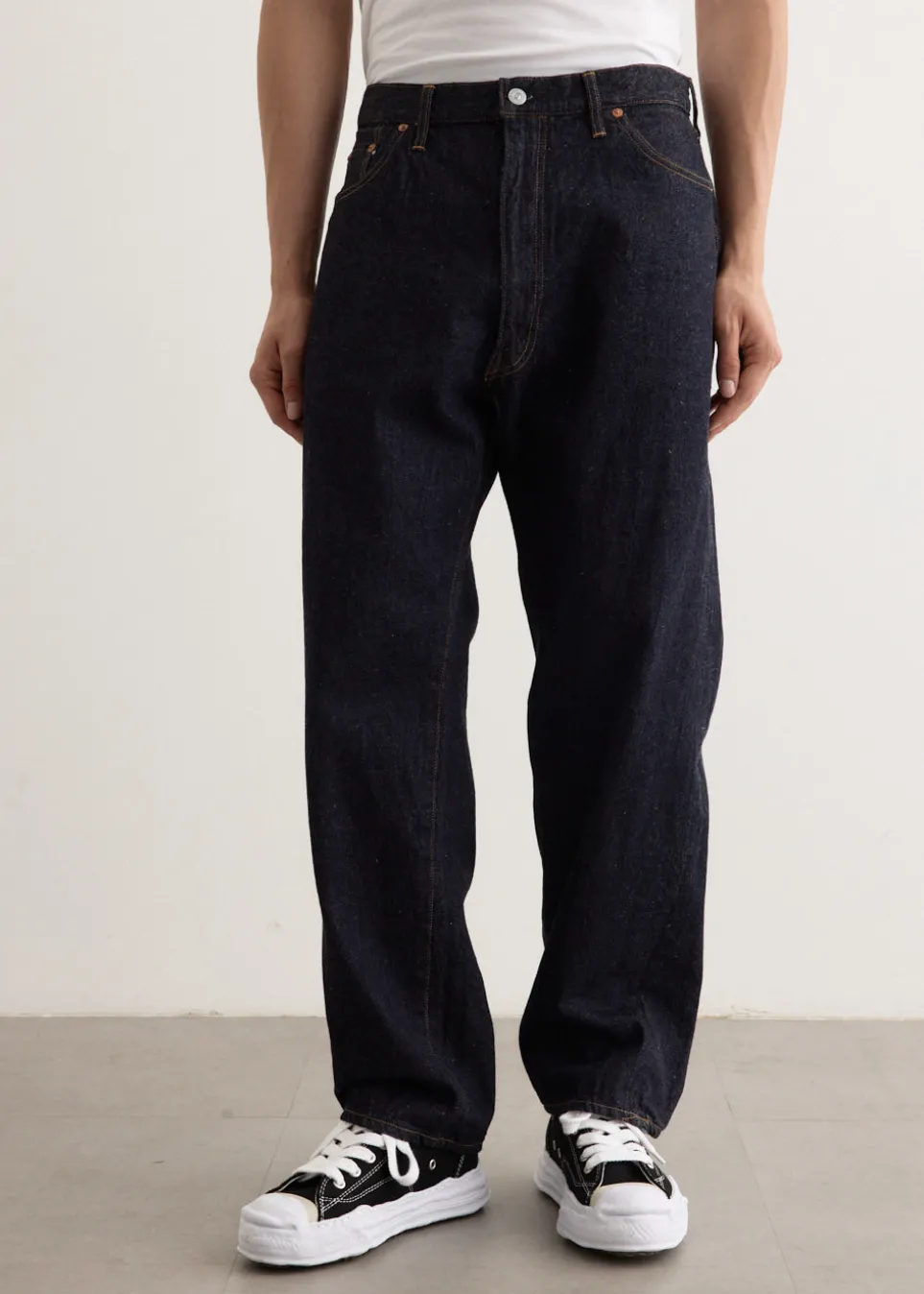 5P Zipper Front Denim Pants