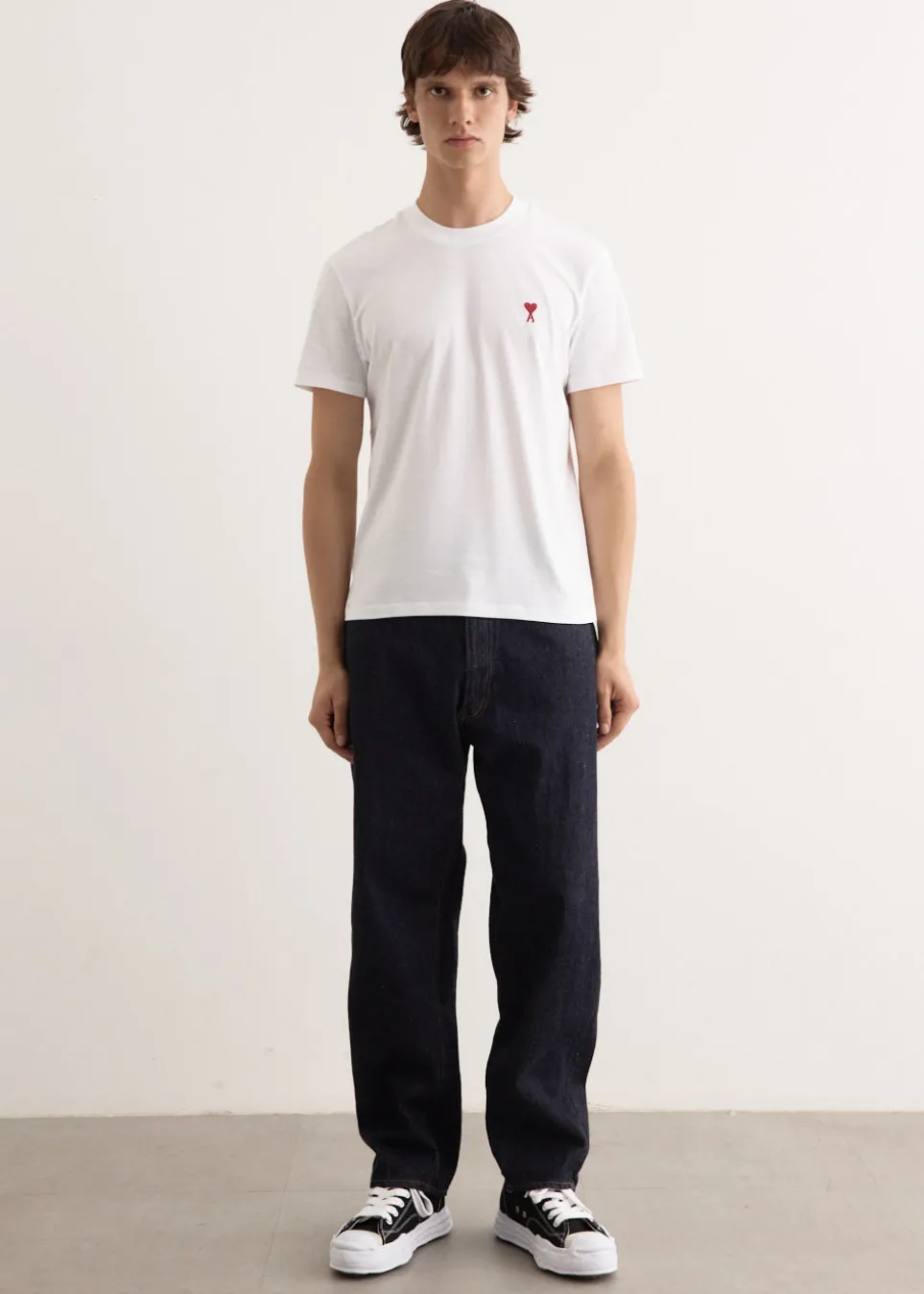 5P Zipper Front Denim Pants