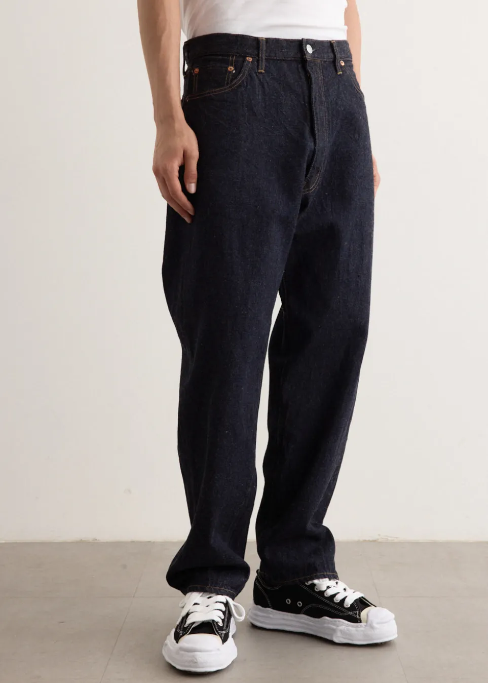 5P Zipper Front Denim Pants