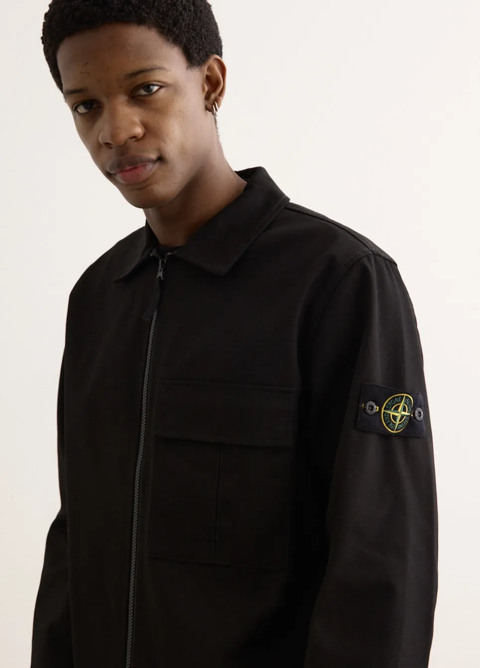 Panama Cotton Zip Overshirt