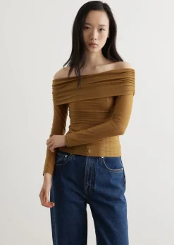 Pandemonium Draped Shoulder Top