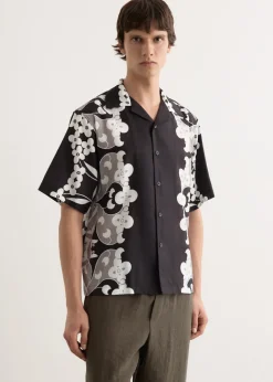 Paradise Floral Silk Camp Collar Shirt