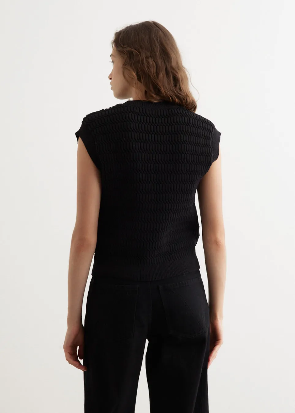 Present Textured Knit Vest
