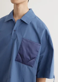 Quilted Pocket Polo Top