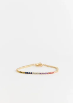 Rainbow Tennis Bracelet