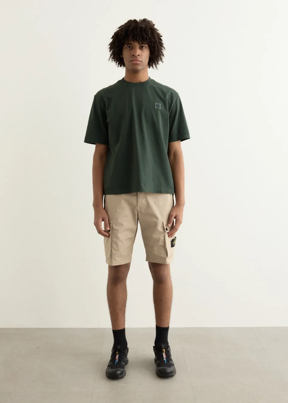 Regular Fit Compass Patch Overdyed T-Shirt