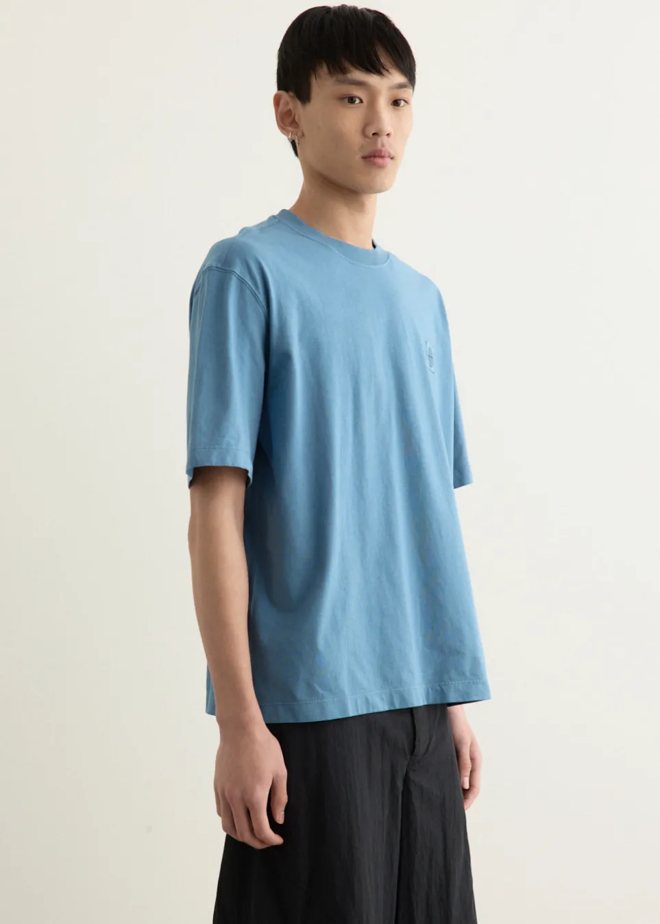 Regular Fit Compass Patch Overdyed T-Shirt