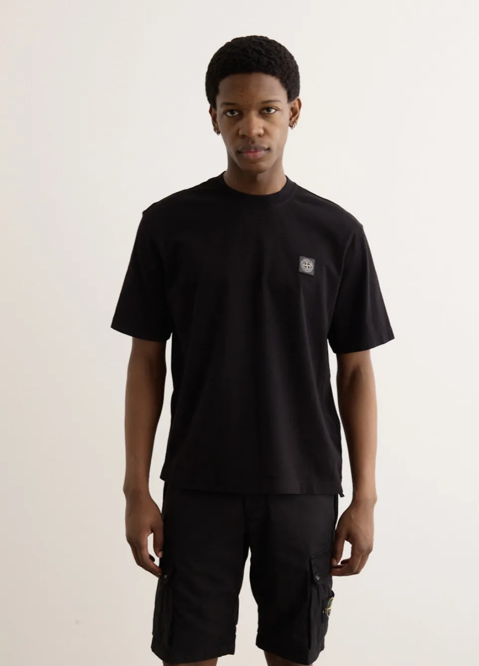 Regular Fit Compass Patch Overdyed T-Shirt