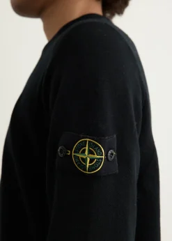 Reverse Stitch Detail Crewneck Knit