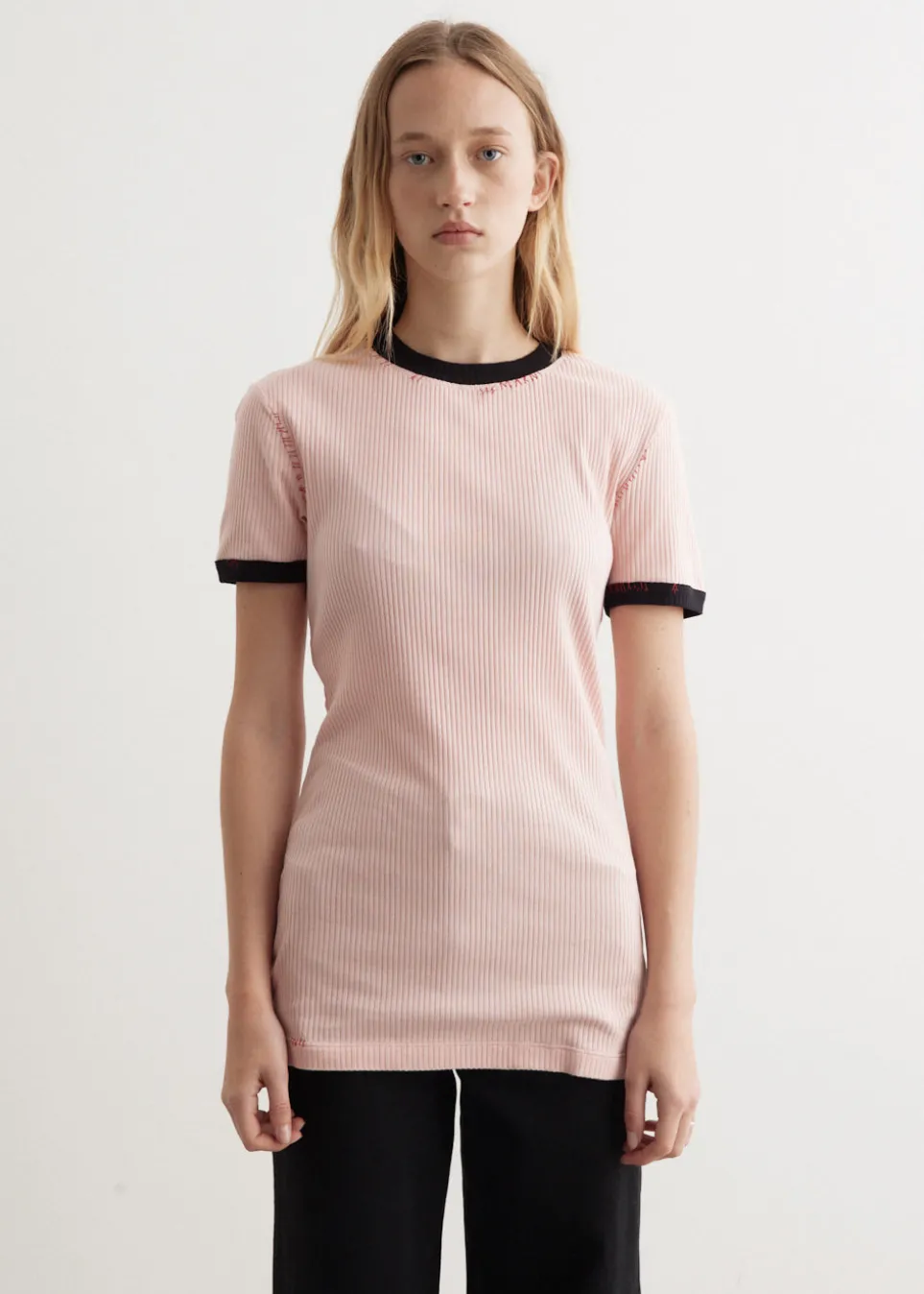 Ribbed Jersey T-Shirt