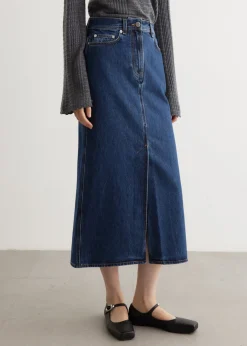 Rona Long Denim Skirt