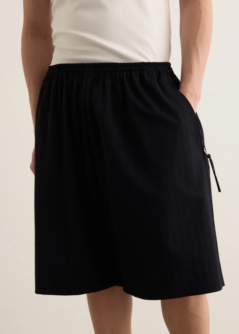 Rubbero Vis Pinstripe Shorts