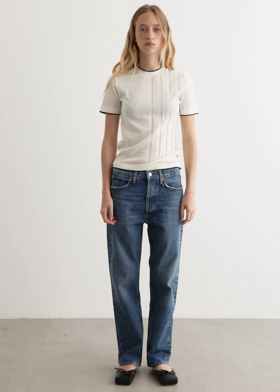 90's Mid Rise Straight Jeans