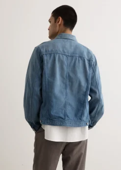 Selvedge Faded Light Denim Blouson