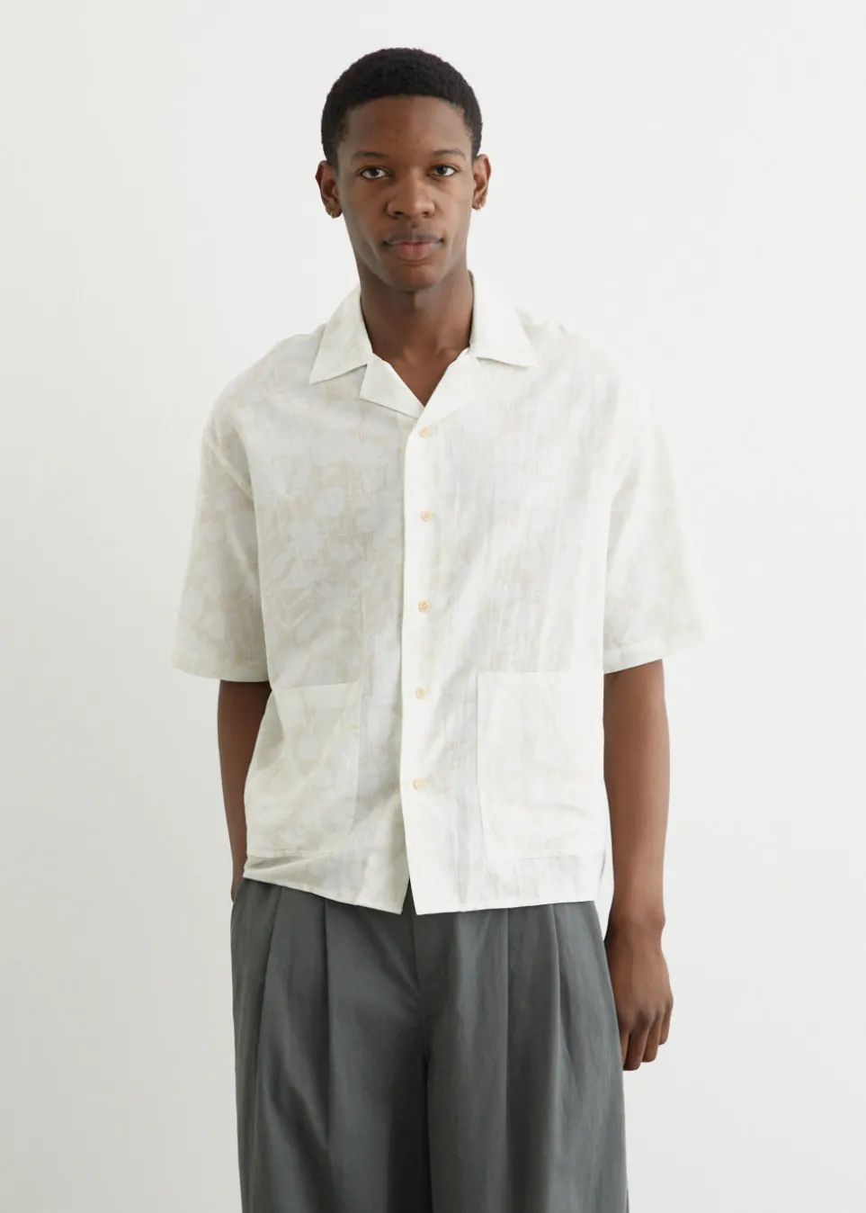 Shadows Boxy Camp Collar Shirt