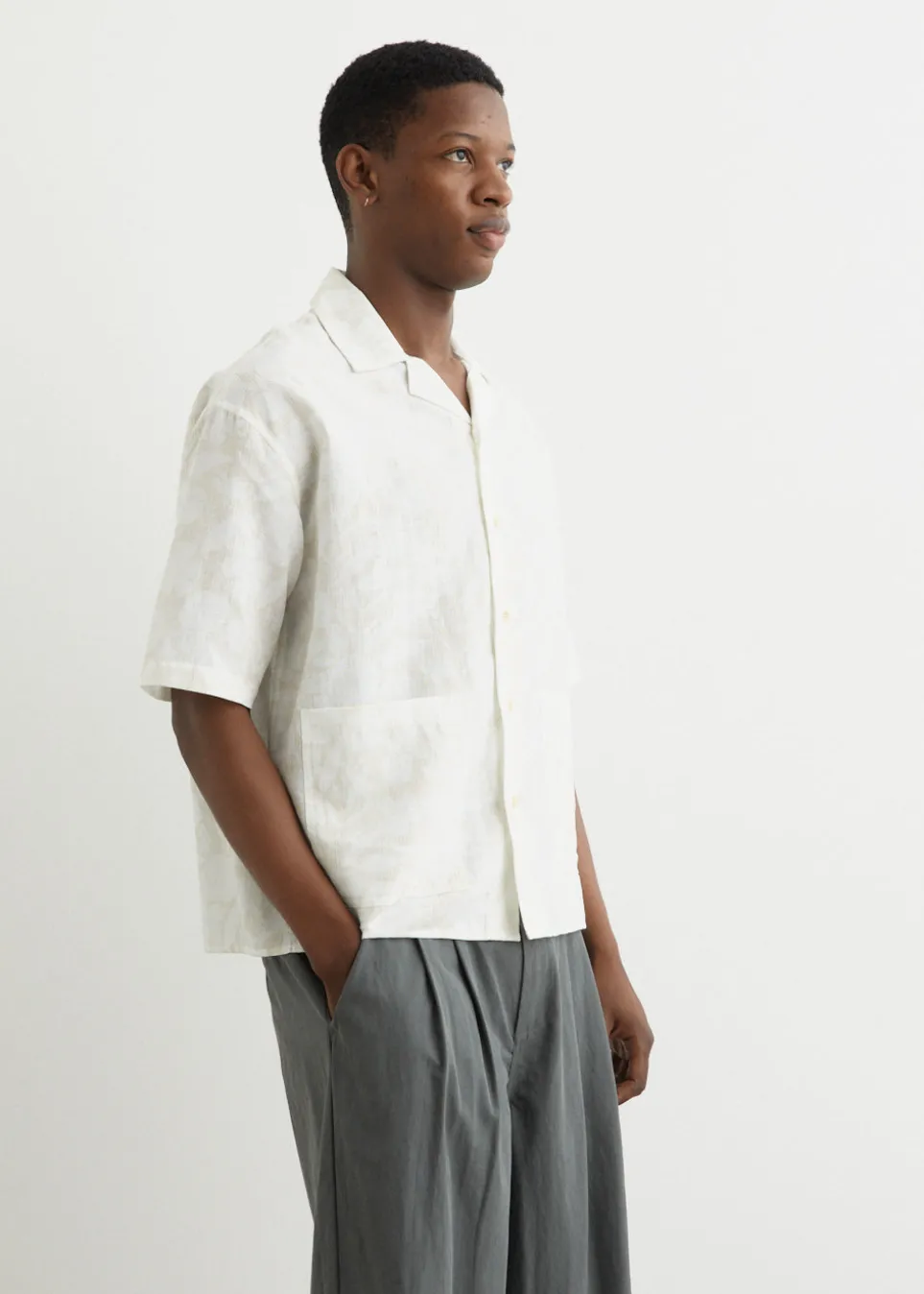Shadows Boxy Camp Collar Shirt