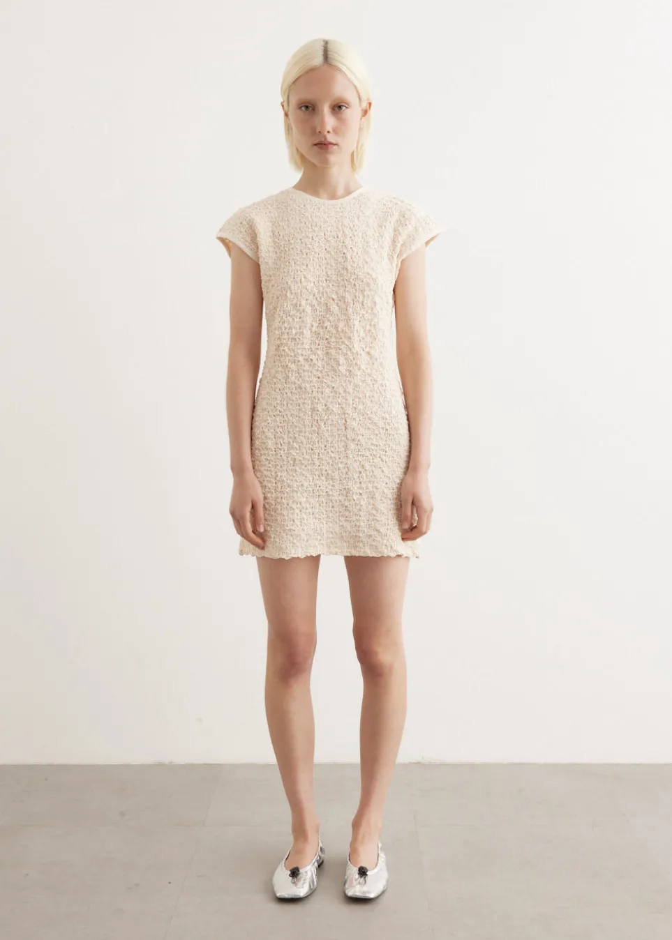 Shirred Cotton Dress