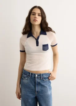 Short Sleeve V-Neck Sweater