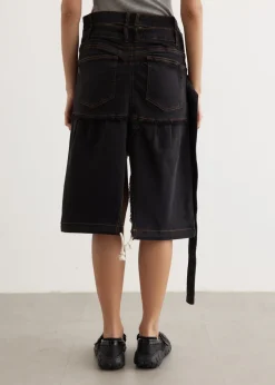 Signature Wrap Denim Skirt