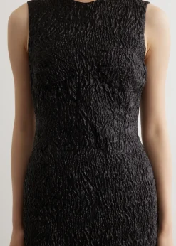 Sleeveless Straight Cut Dart Dress