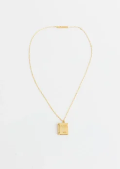 Social Studies Locket Necklace