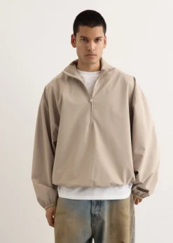 Sporty Nylon Half Zip