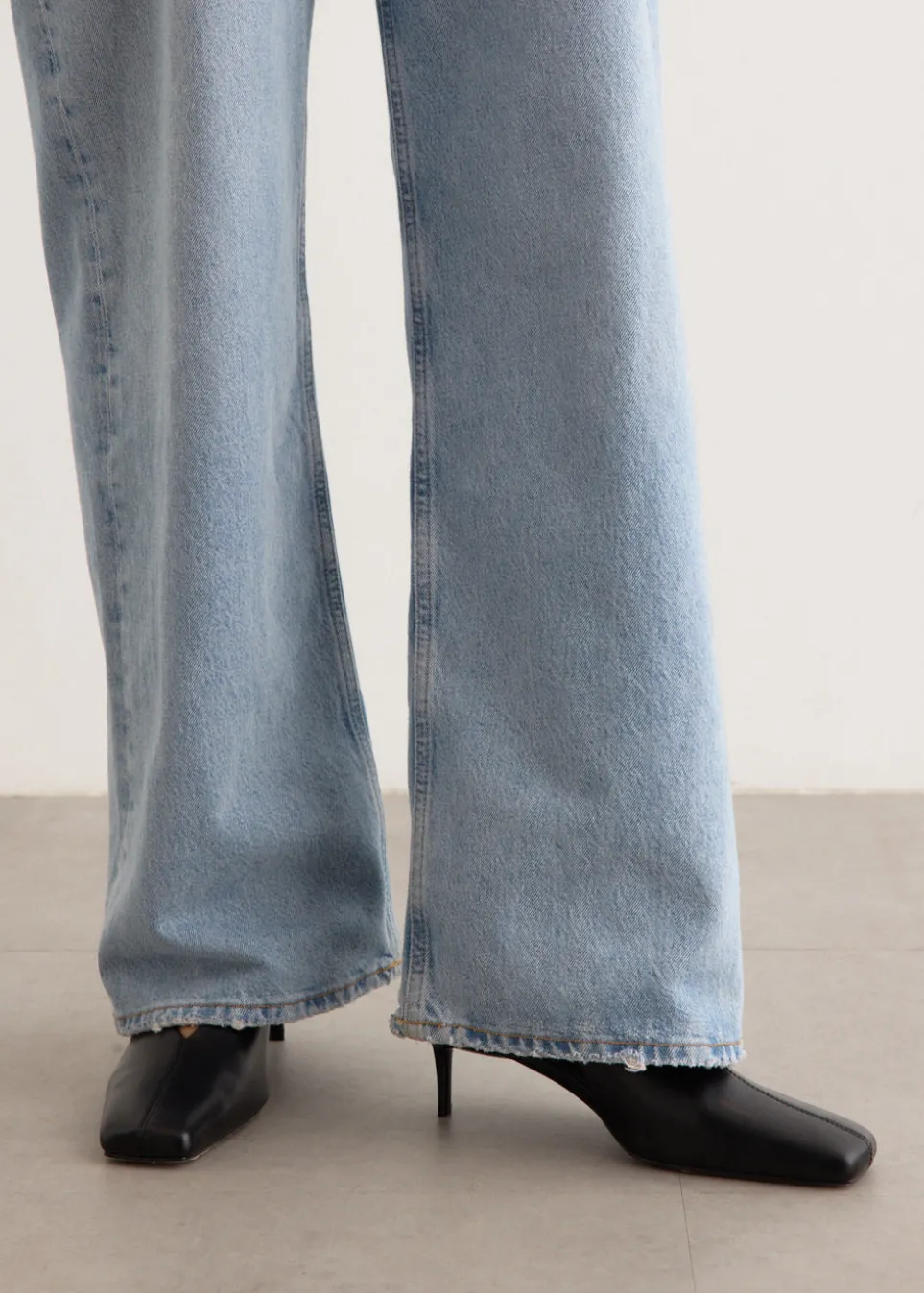 Square Toe Sling Back Heel