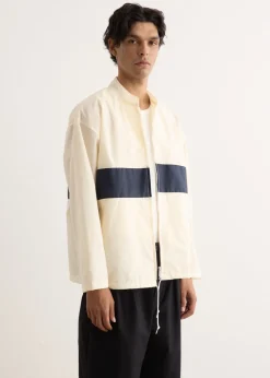 Stripe Nylon Oxford Boat Jacket