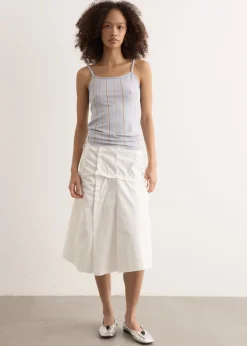 Stripe Sleeveless Knit Top