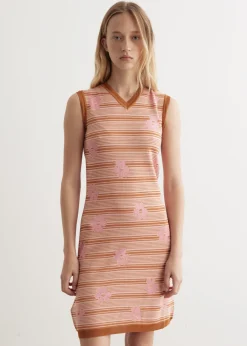 Striped Flowers Dress