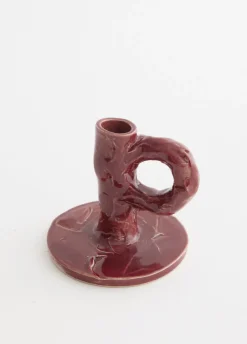 Studio Candlestick Burgundy