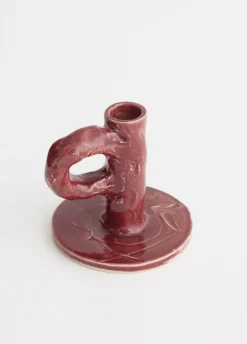 Studio Candlestick Burgundy