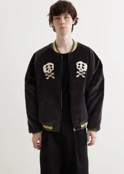 Sulfer Dyed Velvet Souvenir Jacket (RAINSKULL)