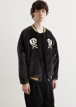 Sulfer Dyed Velvet Souvenir Jacket (RAINSKULL)