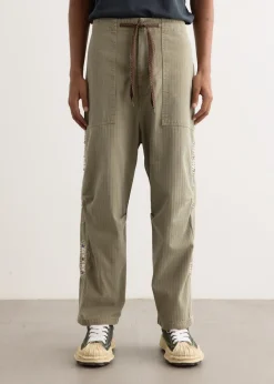 Sulfur Herringbone EASY BAKER Pants (STUDS Remake)