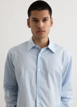 Suvin High Count Cloth Stripe Shirt