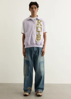 30/-SWT Knit Half Zip Vest (KO.U)