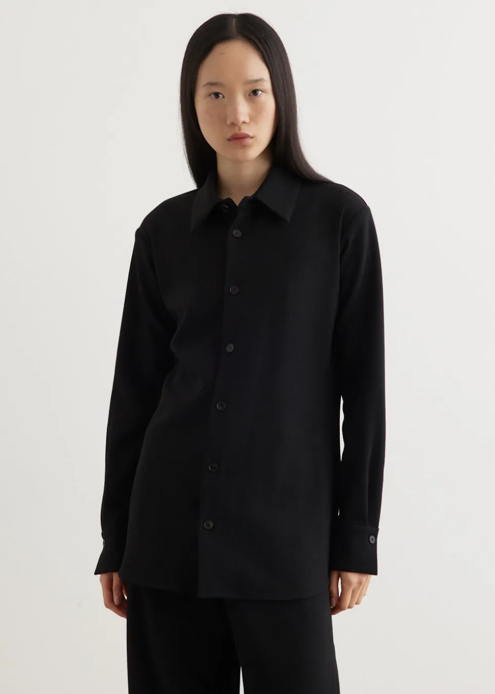 Tense Wool Double Cloth Shirt