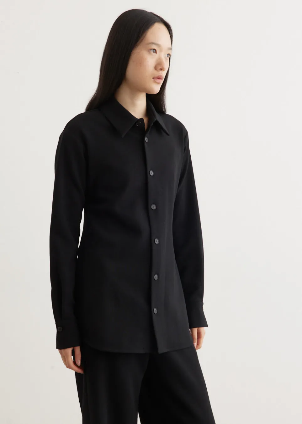 Tense Wool Double Cloth Shirt