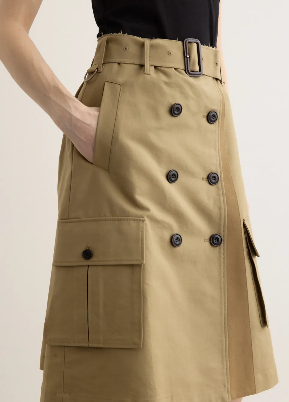Trench Pleats Skirt